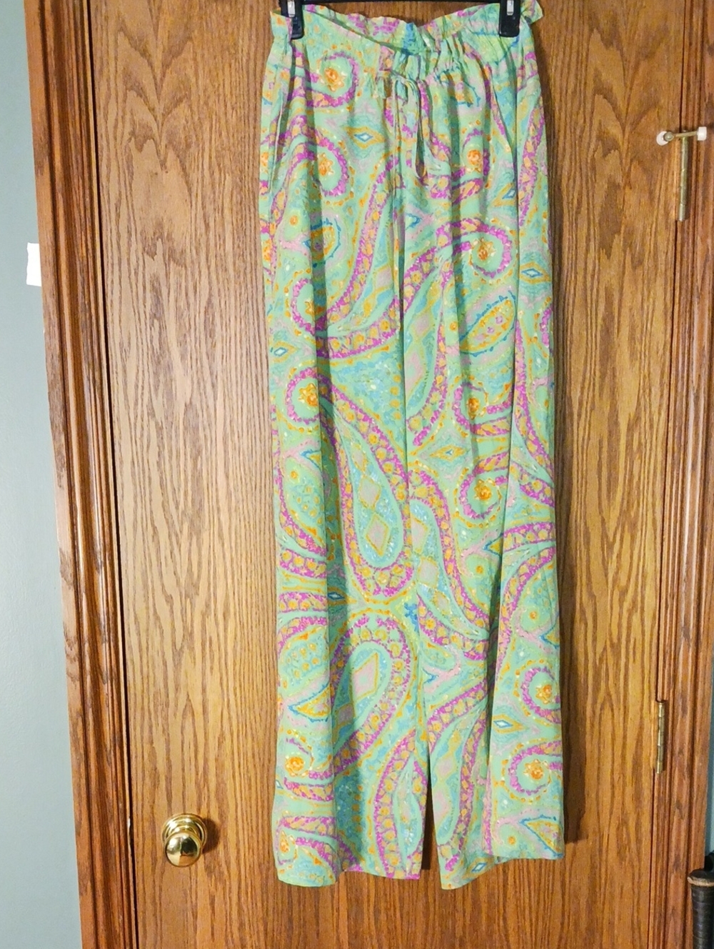 Women's Lauren Ralph Lauren Pull On Wide Leg Flowing Summer Pant